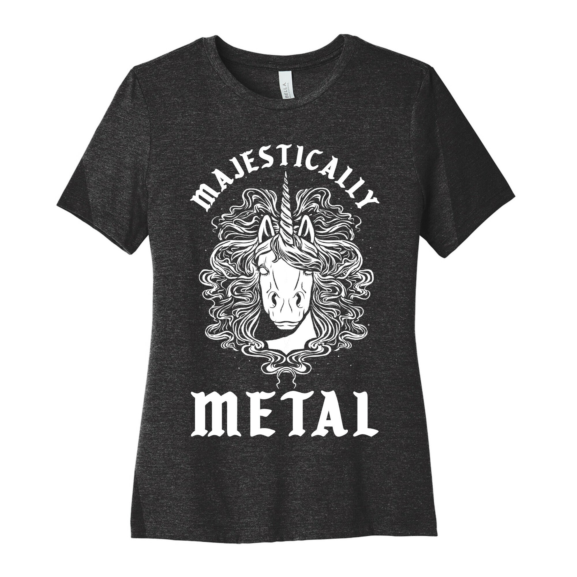 Majestically Metal Unicorn Women's Cotton Tee